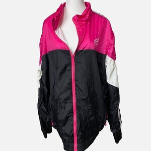 Born Fly Retro Pink, White, and Black‎ Colorway Windbreaker